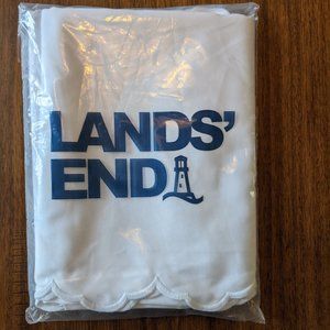 Lands' End Sateen Scallop King Size Pillowcases